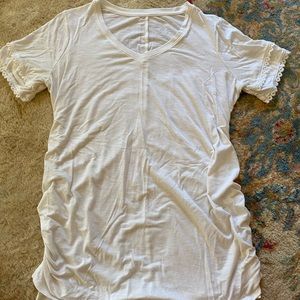 White maternity T-shirt